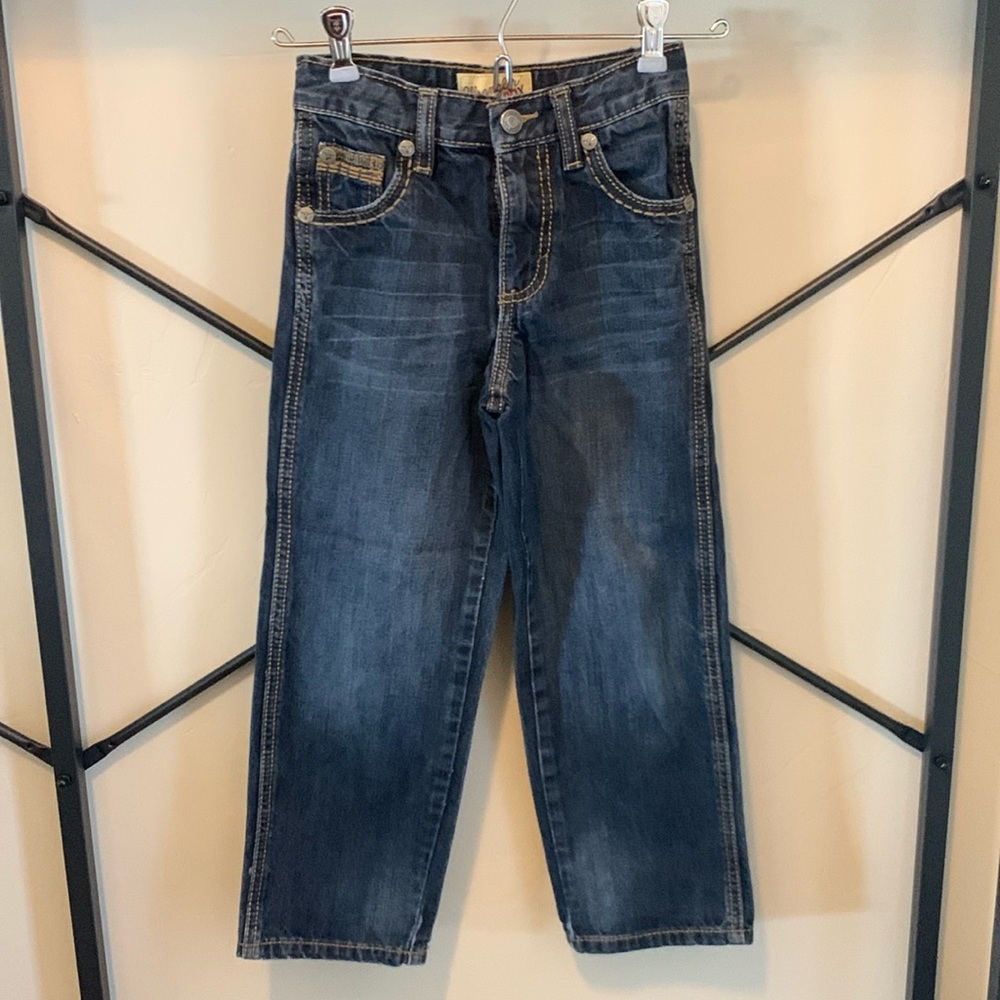 Wrangler 20X dark wash jeans boys size 7 SLIM